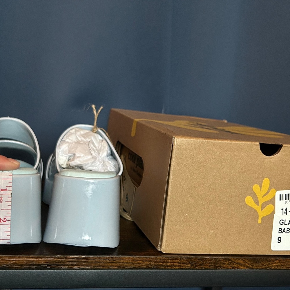 Cool Planet Steve Madden Baby Blue Platform Jelly Sandals - Picture 4 of 4